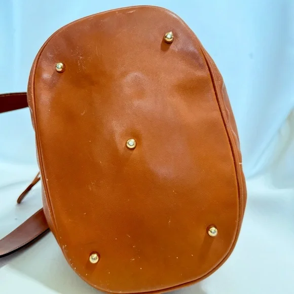 Brown Leather Drawstring Bag - Picture 4 of 13